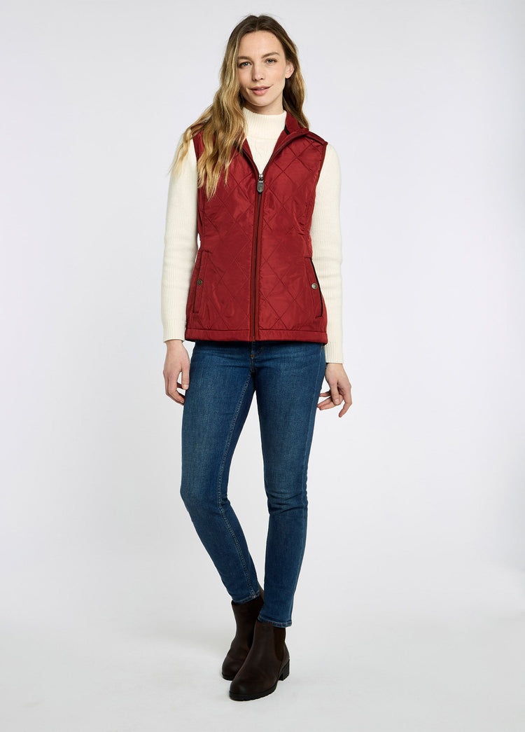Heywood Quilted Gilet - Red Pepper