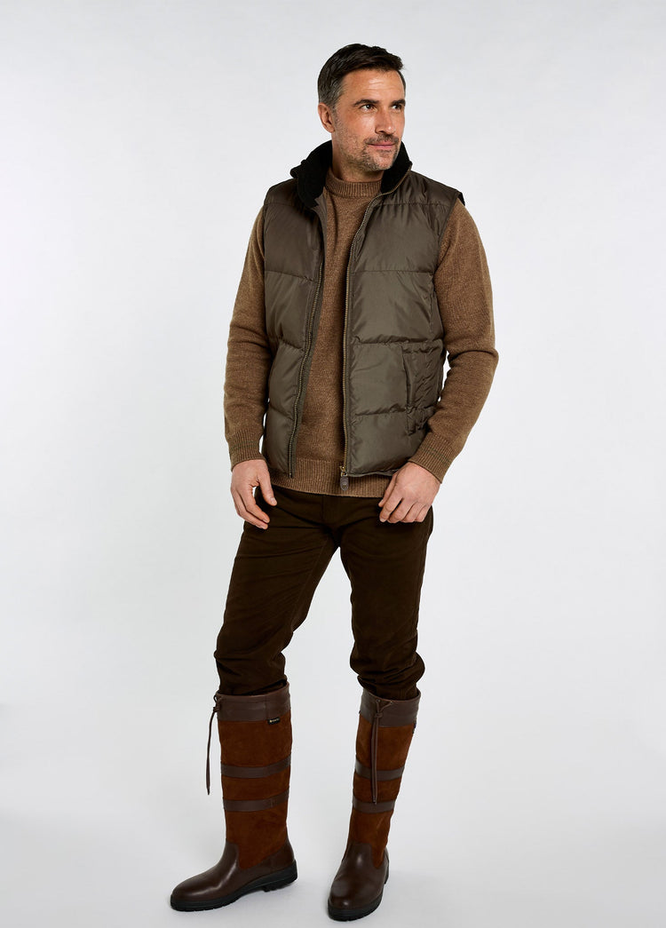 Woodstock Men's Quilted Gilet - Olive