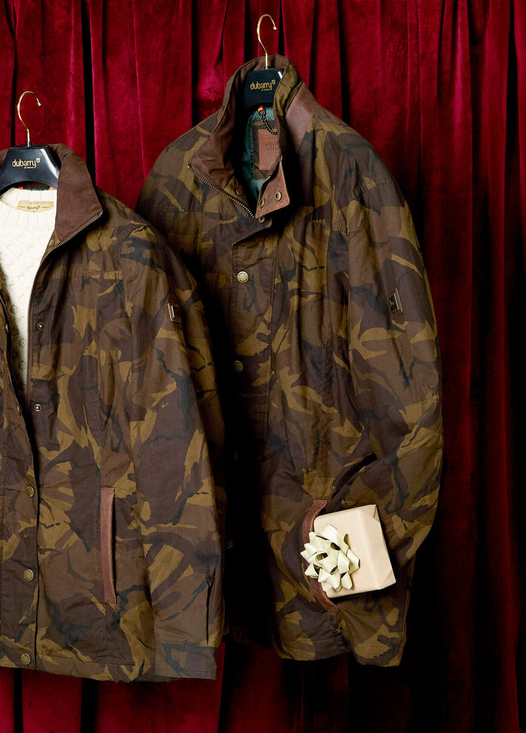 Carrickfergus LTD Men's Limited Edition Wax Jacket - Brown Camo