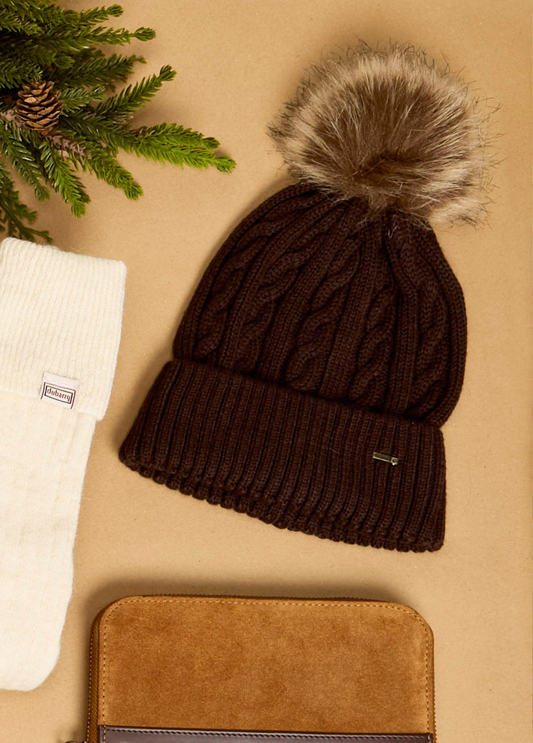 Forester Knitted bobble hat - Elk