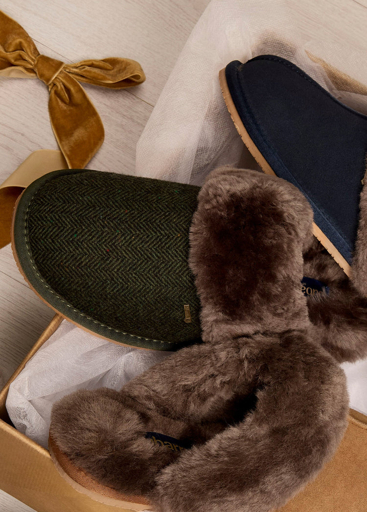 Mullingar Women’s mule slippers - Olive